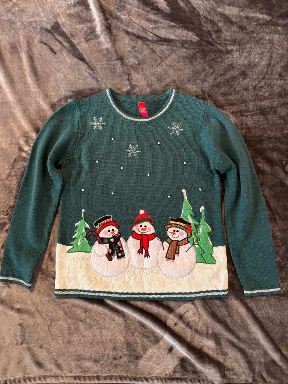 Green Snowman Holiday Sweater - Unbranded Women’s M(8-10)